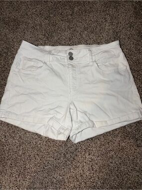 Women's White Casual Shorts